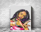 AALIYAH Art Print