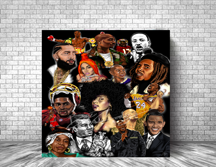 ICONIC FIGURES Art Print
