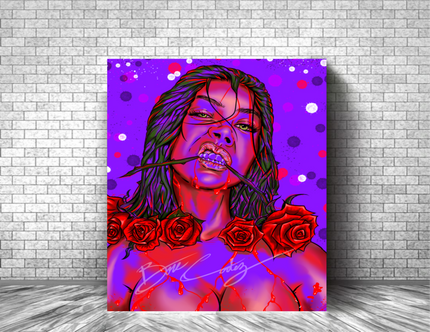 BLOOD ROSE Art Print