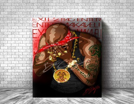EXIT 2PAC ENTER MAKAVELI Art Print