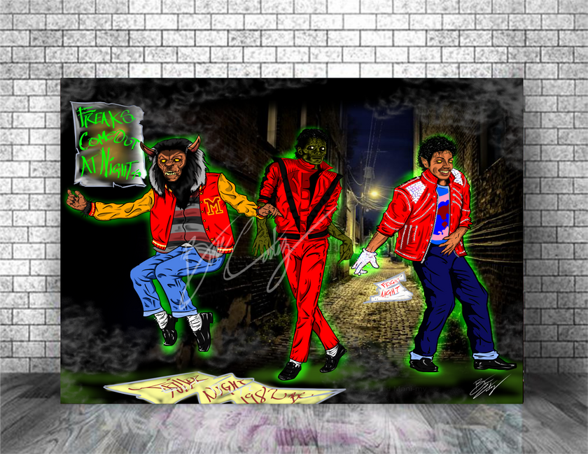 FREAKS COME OUT AT NIGHT Art Print