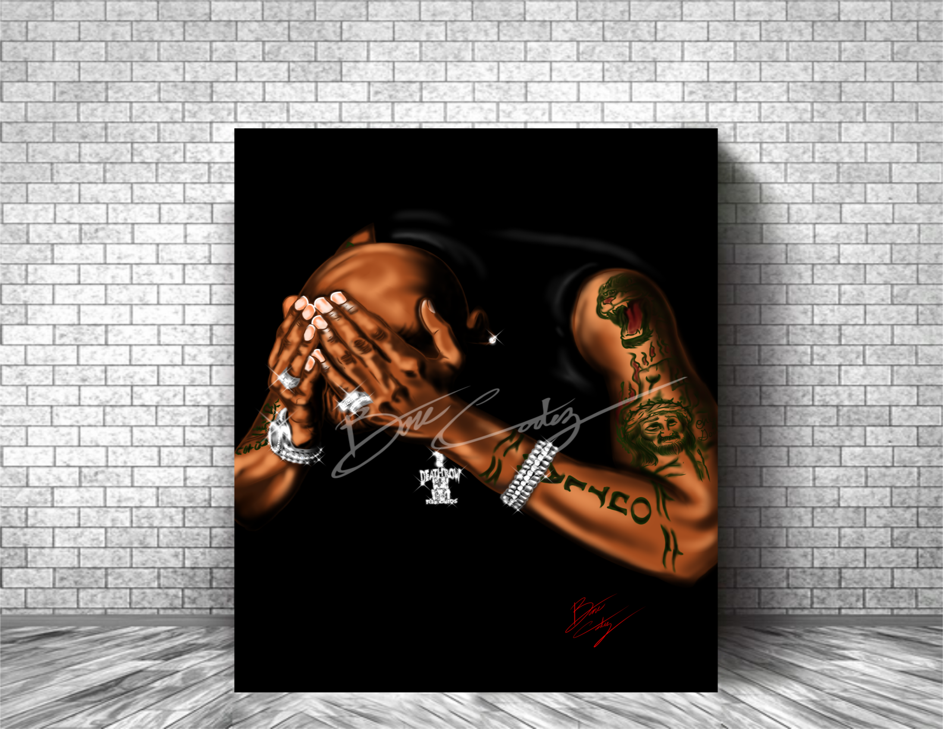 2 PAC - SO MUCH PAIN Art Print