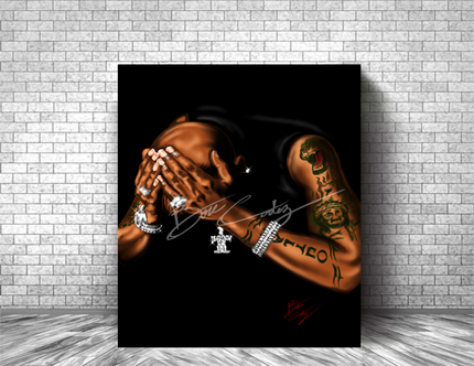 2 PAC - SO MUCH PAIN Art Print