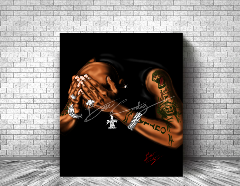 2 PAC - SO MUCH PAIN Art Print