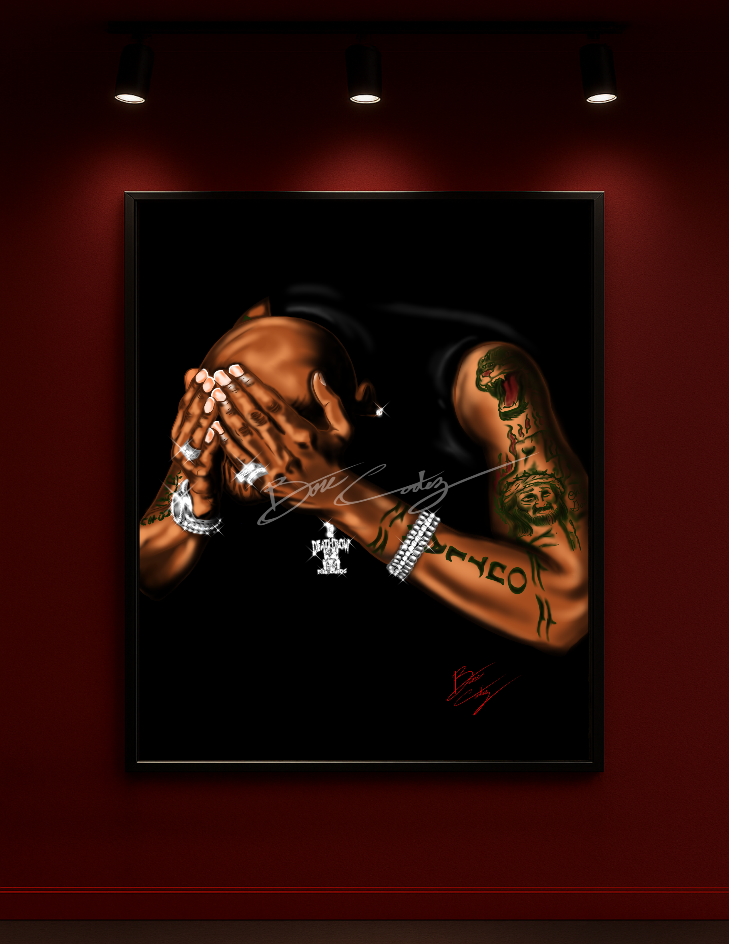 2 PAC - SO MUCH PAIN Art Print