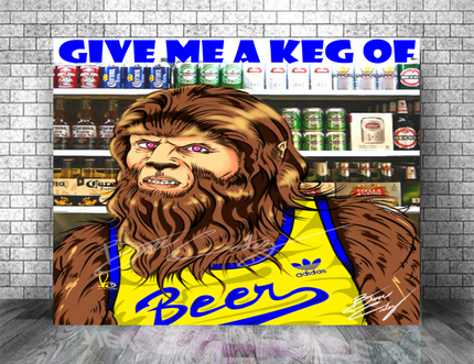 TEEN WOLF - GIVE ME A KEG Art Print