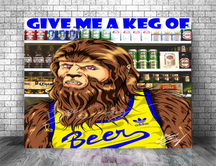 TEEN WOLF - GIVE ME A KEG Art Print
