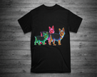 THREE POOCHES Yorkie T-Shirt