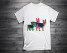 THREE POOCHES Yorkie T-Shirt