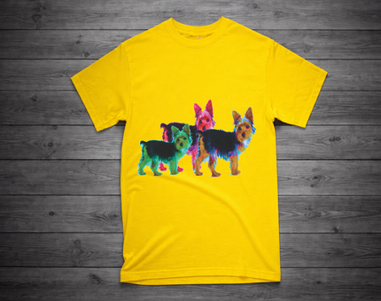 THREE POOCHES Yorkie T-Shirt